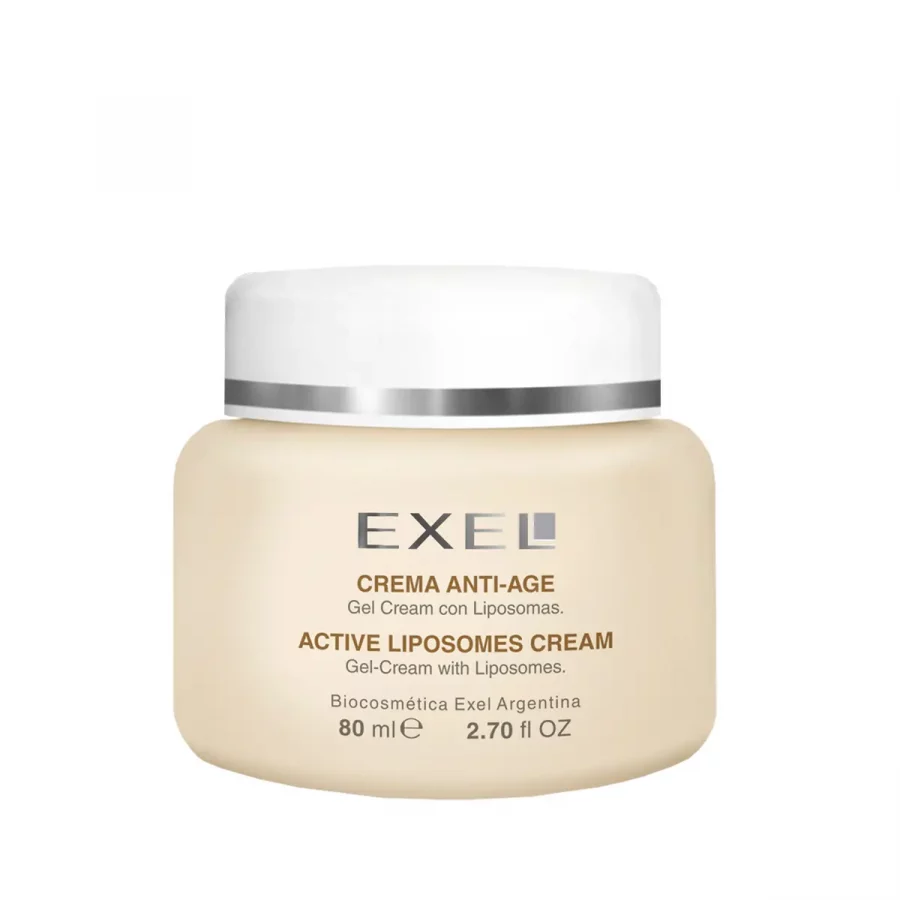 Crema facial anti edad con liposomas hidratante y protectora