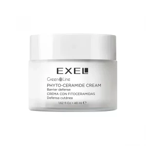 Crema facial con fitoceramidas hidratante refrescante y protectora exel green line